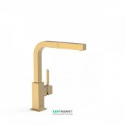 Смеситель для кухни Tres Top Tres colors с выдвижной лейкой матовое золото 006437OM