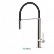 Смеситель для кухни Tres Top Tres colors с выдвижной лейкой сталь 20548702AC
