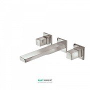 Змішувач для раковини Tres Cuadro сolors настінний двовентильний сталь 00815301AC