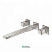 Змішувач для раковини Tres Cuadro сolors настінний двовентильний сталь 00815401AC