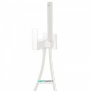 Гігієнічний душ зі змішувачем вбудований Tres Cuadro colors білий матовий 00612301BM