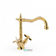 Змішувач для кухні Tres Tres-Сlasic color двухвентильний золото 24234201OR