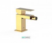 Смеситель для биде Tres Cuadro colors однорычажный золото 00612001OR