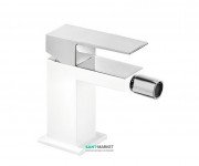 Смеситель для биде Tres Cuadro colors однорычажный белый/хром 00612001BL