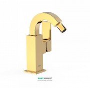 Смеситель для биде Tres Cuadro colors однорычажный с поворотным изливом золото 00612402OR