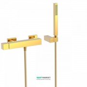Смеситель для душа Tres Cuadro colors однорычажный с ручным душем золото 00716703OR