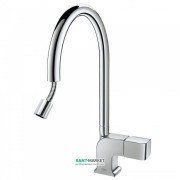 Смеситель для кухни Tres Cub-Tres с выдвижной лейкой хром 187444