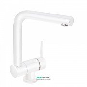 Смеситель для кухни Tres Top Tres colors однорычажный наклоняемый белый матовый 030335BM