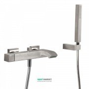 Змішувач для ванної Tres Cuadro colors одноважільний з ручним душем сталь 5071700203