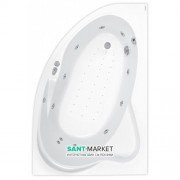 Ванна аеро- та гідромасажна акрилова PoolSpa Europa 165х105 R права система Smart 2 + білий PHA4610ST2C1960