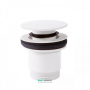 Донный клапан для раковины Tres Click-Clack белый матовый 24284001BM