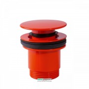 Донний клапан для раковини Tres Click-Clack червоний 24284001RO