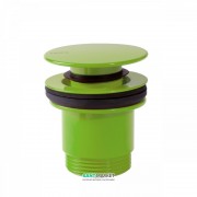 Донний клапан для раковини Tres Click-Clack зелений 24284001VE