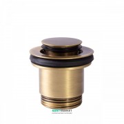 Донный клапан для раковины Tres Click-Clack состаренная латунь 24284002LV