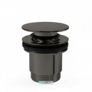 Донний клапан для раковини Tres Click-Clack чорний метал 24284001KM