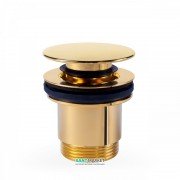 Донный клапан для раковины Tres Click-Clack золото 24284001OR