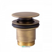 Донний клапан для раковини Tres Click-Clack зістарена латунь матова 24284001LM