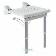 Сидіння для душа Tres з ніжками білий хром 03463630