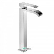 Змішувач для раковини Tres Cuadro Tres одноважільний з каскадним виливом хром 00681001