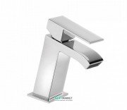 Змішувач для раковини Tres Cuadro Tres одноважільний з каскадним виливом хром 00620101