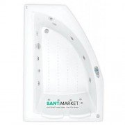 Ванна аеро- та гідромасажна акрилова PoolSpa Aquamarina 175х100 L ліва система Smart 2 білий PHAI310ST2C0000