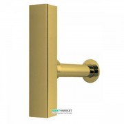 Сифон для раковини Tres телескопічний зі спідницею золото 10710342OR