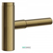 Сифон для раковины Tres телескопический с юбкой состаренная латунь 561103451