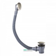 Слив для ванны Tres с переливом и системой Click-Clack сталь 03453420AC