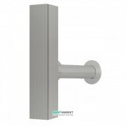 Сифон для раковини Tres телескопічний зі спідницею сталь 10710342AC