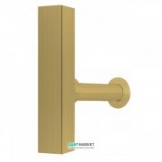 Сифон для раковини Tres телескопічний зі спідницею матове золото 10710342OM