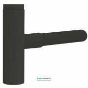 Сифон для раковини Tres телескопічний зі спідницею чорний матовий 16110342NM