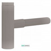 Сифон для раковини Tres телескопічний зі спідницею сталь 16110342AC