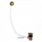 Слив для ванны Tres с переливом и наполнительным клапаном состаренная латунь матовая 03453430LM