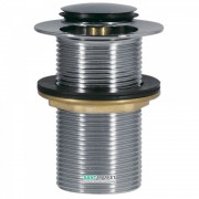 Донный клапан для раковины Tres без водослива Click-Clack хром 13454070