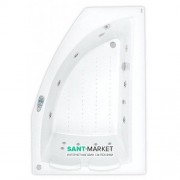 Ванна аэро- и гидромассажная акриловая PoolSpa Aquamarina 175х120 R правая система Smart 2 + белый PHAJ710ST2C1960