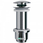 Донный клапан для деревянной раковины Tres герметичный Click-Clack хром 13494210