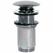 Донний клапан для раковини Tres без водозливу Click-Clack хром 13454060