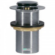 Донний клапан для раковини Tres без водозливу Click-Clack хром 13454070