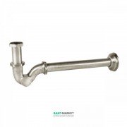 Сифон для раковины Tres изогнутый шарнирный с регистром сталь 03463820AC