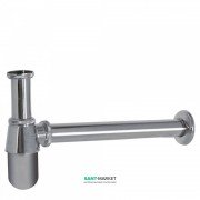 Сифон для раковины Tres с инспекционным люком хром 13463430