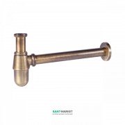 Сифон для раковини Tres з інспекційним люком зістарена латунь 03463430LV