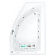 Ванна гідромасажна акрилова PoolSpa Aquamarina 175х120 R права система Smart 1 білий  PHAJ710ST1C0000