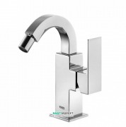 Змішувач для біде Tres Cuadro Tres одноважільний з поворотним виливом хром 106124