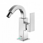 Смеситель для биде Tres Cuadro Tres однорычажный с поворотным изливом хром 106124