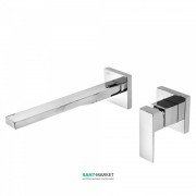 Смеситель для раковины Tres Cuadro Tres настенный однорычажный хром 00620011