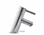 Змішувач для раковини Tres Alplus одноважільний з донним клапаном хром 20310301D