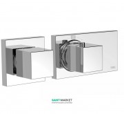 Термостат для душу Tres Block System з затвором і регулятором потоку хром 20725199