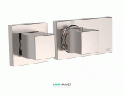 Термостат для душу Tres Block System colors з затвором і регулятором потоку сталь 20725299AC