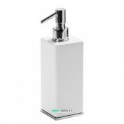 Дозатор для жидкого мыла Tres Slim-Tres настольный керамика/металл белый/хром 20263608