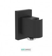 Шланговое подключение Tres Block System с держателем для душа черный матовый 20718202NM